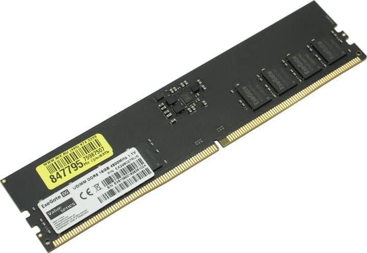 ExeGate Value <EX298027RUS> DDR5 DIMM 16Gb <PC5-38400>