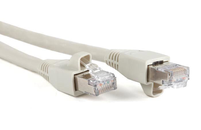 Hyperline <PC-LPM-STP-RJ45-RJ45-C6a-2M-LSZH-GY> Patch Cord FTP кат.6a LSZH, 2м, серый
