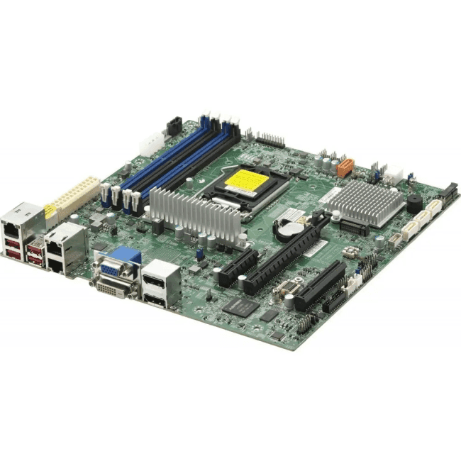 SuperMicro X12SCZ-F (RTL) PCI-E DVI+VGA+2xDP 2xGbLAN SATA RAID MicroATX 4DDR4