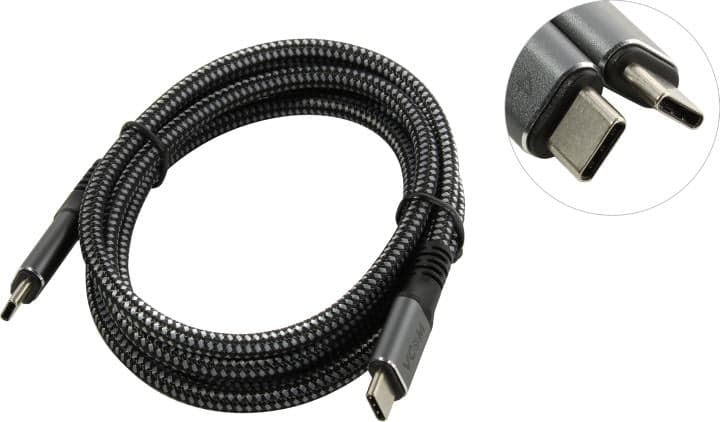 VCOM <CU540M-1.2м> Кабель USB-С M --> USB-C M 1.2м