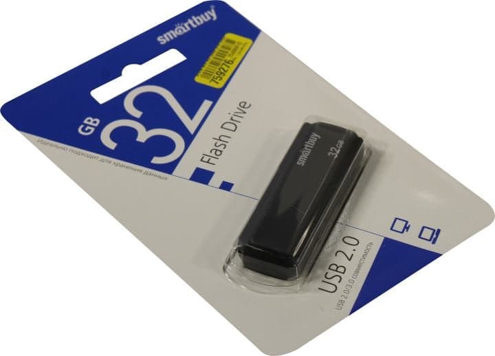 SmartBuy Clue <SB32GBCLU-K> USB2.0 Flash Drive 32Gb (RTL)