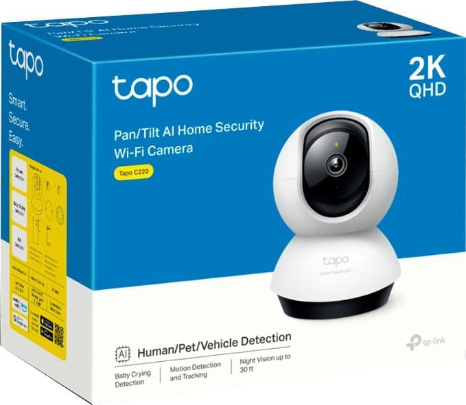 TP-Link Tapo C220 Камера/ Pan/Tilt AI Home Security Wi-Fi Camera