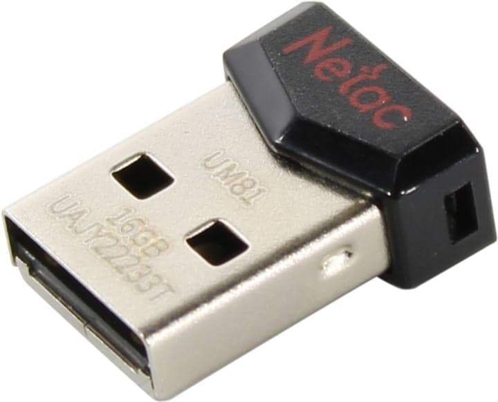 Netac <NT03UM81N-016G-20BK> USB2.0 Flash Drive 16Gb (RTL)