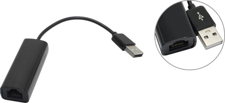 ExeGate <EXE-UA2-45> Кабель-адаптер USB2.0 --> UTP 100Mbps <EX284936RUS>