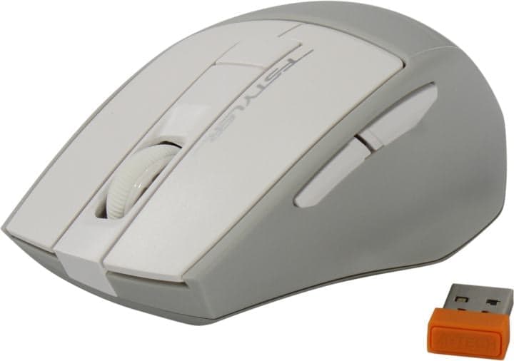 A4Tech FSTYLER Wireless Optical Mouse <FG30 White> (RTL) USB 6btn+Roll