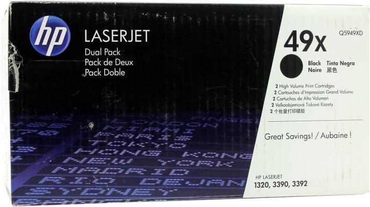 Картридж HP Q5949XD (№49X) Dual Pack BLACK для HP LJ 1320/3390/3392 (повышенной ёмкости)