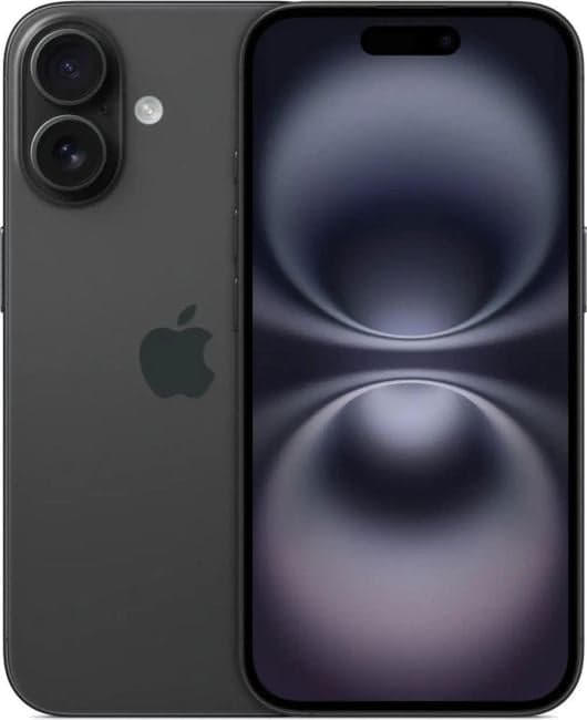 Apple iPhone 16 <MYE73HN/A 128Gb Black> (A18, 6.1" 2556x1179 OLED, 5G+WiFi+BT, 48+12Mpx)