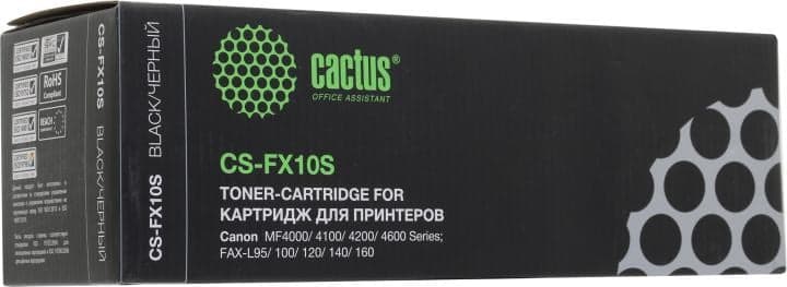 Картридж Cactus CS-FX10(S) для Canon MF4000/4100/4200/4600 FAX-L95/100/120/140/160