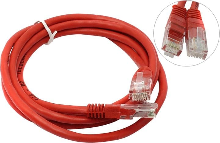 Patch Cord UTP кат.5e 1.5м, красный