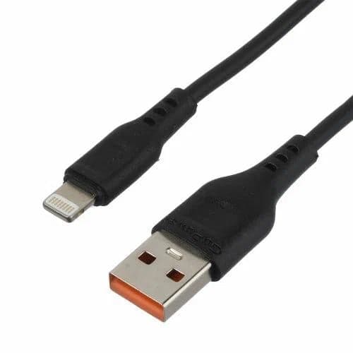 GoPower 00-00022777 Кабель GoPower GP01L-2M USB (m)-Lightning (m) 2.0м 2.1A черный (1/200/800)
