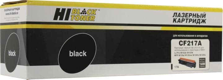 Картридж Hi-Black HB-CF217A Black для HP LaserJet Pro M102w/M130fw