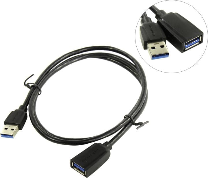 Vention <VAS-A45-B100> Кабель удлинительный USB 3.0 A-->A 1м