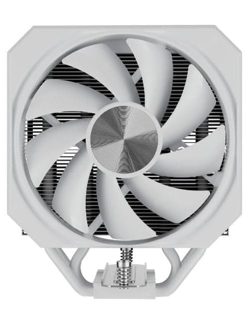 upHere UP1TC6 White / 6HPx6mm, 250W TDP, single tower, 1x120mm fan, 600-1650RPM, 68 CFM, 25dBA, ARGB cover / UP1TC6