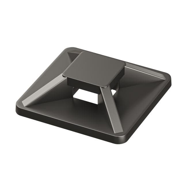 Площадка самоклеящаяся DKC 25474SR двойная 28x28, черная для хомутов шириной до 4,8 мм, "Quadro", уп/100 шт