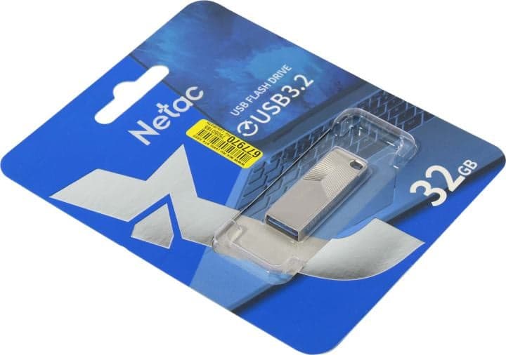Netac <NT03UM1N-032G-32PN> USB3.2 Flash Drive 32Gb (RTL)