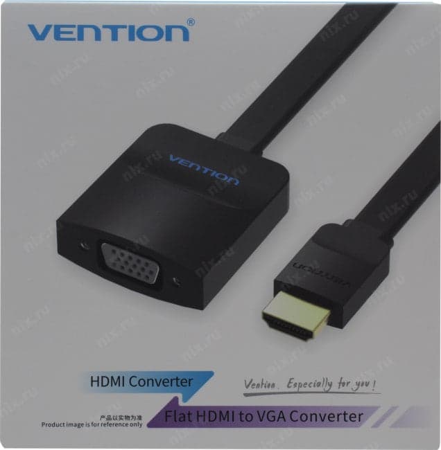 Vention <ACKBB> Кабель-переходник HDMI (M) --> VGA (15F) + audio