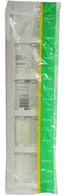 Schneider Electric Glossa <GSL000104> Рамка (4 поста, белая)