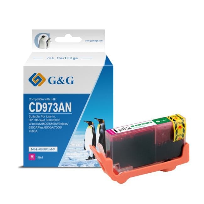 Картридж струйный G&G GG-CD973AE пурпурный (14.6мл) для HP Officejet 6000/6000Wireless/6500/6500Wireless