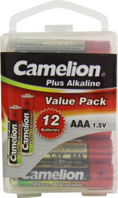 Camelion LR03-PBH12, Size "AAA", 1.5V, щелочной (alkaline) <уп. 12 шт>
