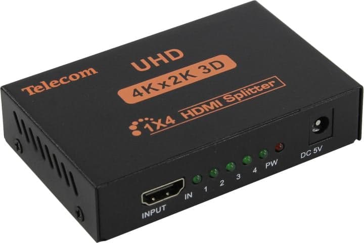 Telecom <TTS7005> HDMI Splitter (1in -> 4out, ver1.4) + б.п.