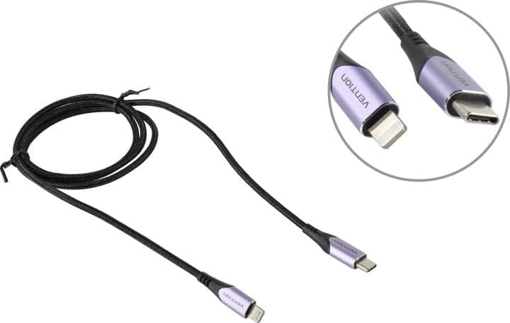 Vention <TACVF> Кабель USB 2.0 CM -> Lightning 1м