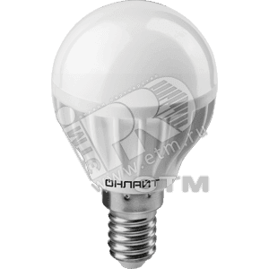 ОНЛАЙТ 19735 Лампа светодиодная LED 8вт E14 теплый матовый шар ОНЛАЙТ (71624 OLL-G45) (19735)