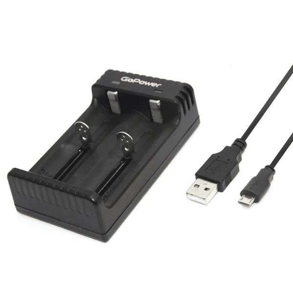 Зарядное устройство 2 SLOTS NI-MH / NI-CD / LI-ION GOPOWER