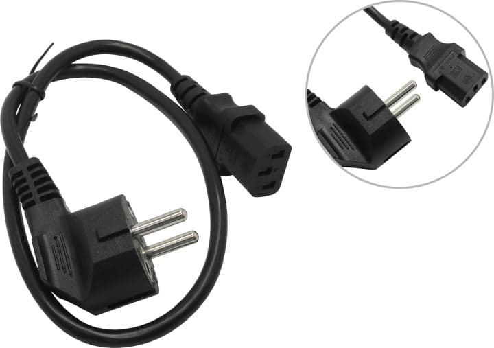 Filum <FL-PC10-EU-C13-0.6M> Кабель компьютер - розетка 220V 0.6м <873339>