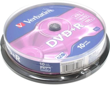 DVD+R Disc Verbatim 4.7Gb 16x <уп. 10 шт> на шпинделе <43498>