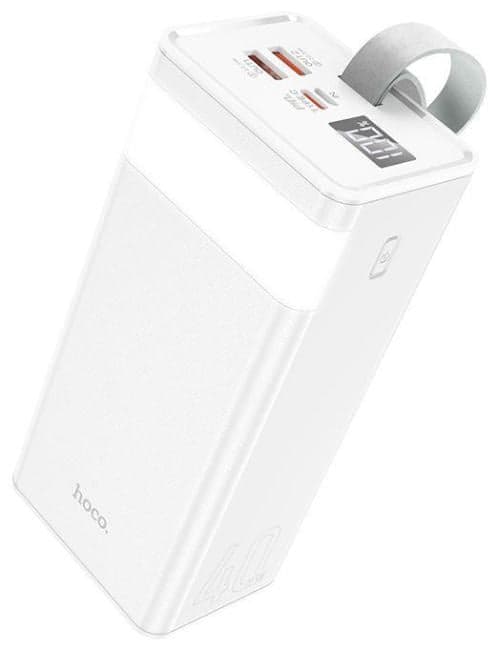 Внешний аккумулятор Hoco J86 White (2xUSB, USB-C, 40000mAh, Li-Ion)