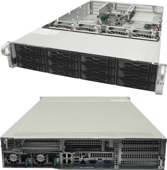 SuperMicro 2U PIO-6029U-E1CR4-1-FT019 (LGA3647, C621, PCI-E, SVGA, 12xHS SAS/SATA, 4xGbLAN, 24DDR4 1300W HS)