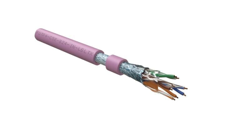 444609 Hyperline FUTP4-C5E-S24-IN-LSLTX-PK-305 (305 м) Кабель витая пара F/UTP, категория 5e, 4 пары (24 AWG), одножиль