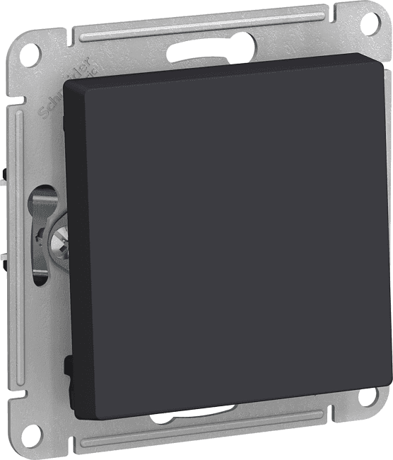 Schneider Electric AtlasDesign <ATN001011> Выключатель (1клав.,внут., без рамки, карбон)