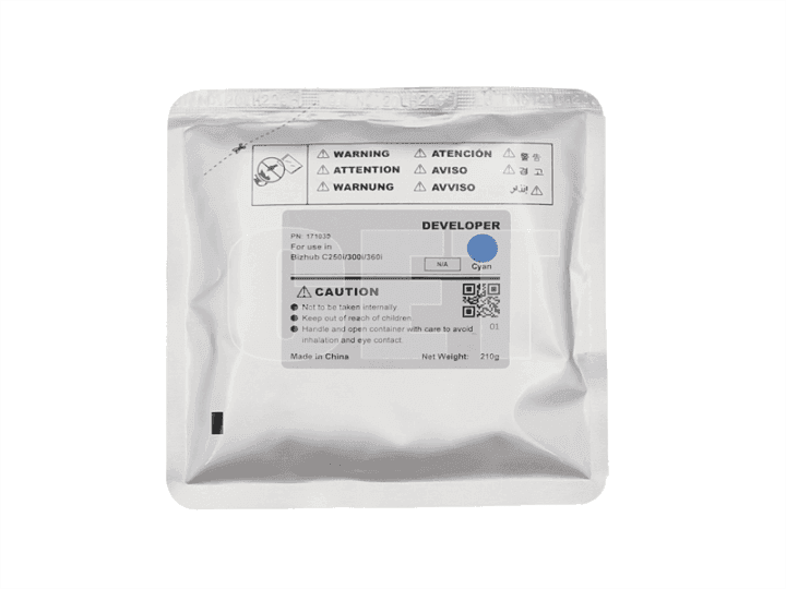 CET171030 Девелопер для KONICA MINOLTA Bizhub C250i/300i/360i (CET) Cyan, 210г, 1000000 стр., CET171030
