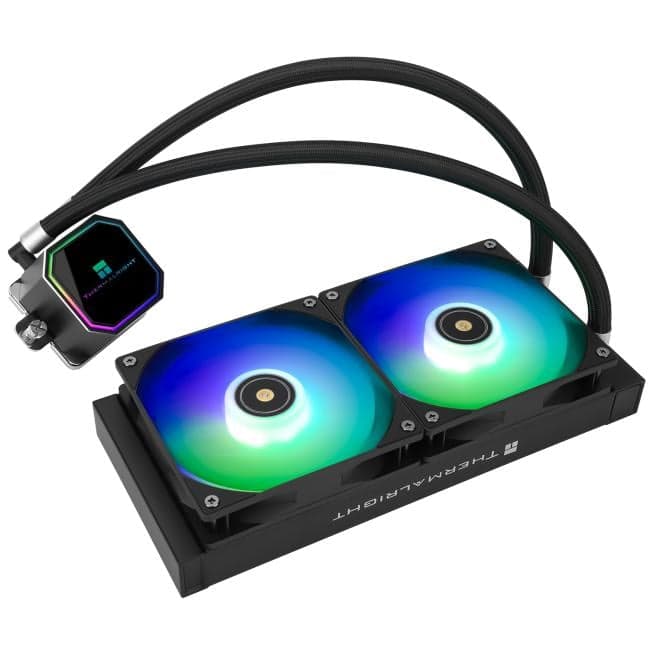 Thermalright <Frozen Prism 240 Black ARGB> (4пин,115x/1200/1700/2011/2066/AM4/AM5, 27дБ, 1850об/мин, вод.охл)