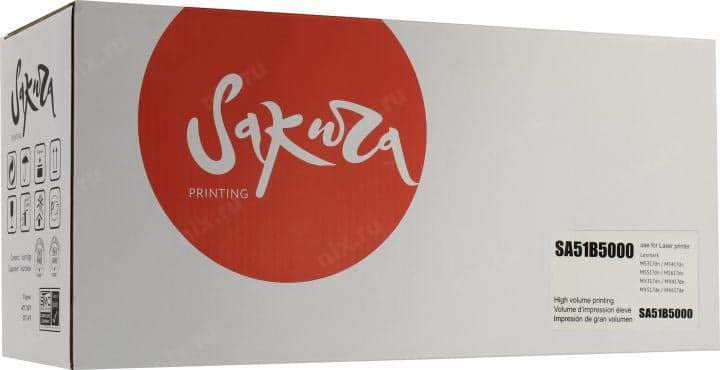 Картридж SAKURA SA51B5000 для Lexmark MS317dn/MS417dn/MS517dn/MS617dn