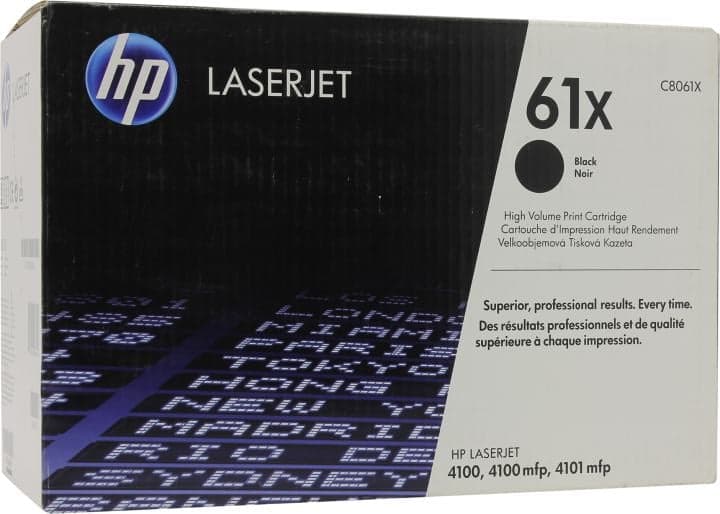 Картридж HP C8061X (№61X) для HP LJ 4100 серии (повышенной ёмкости)