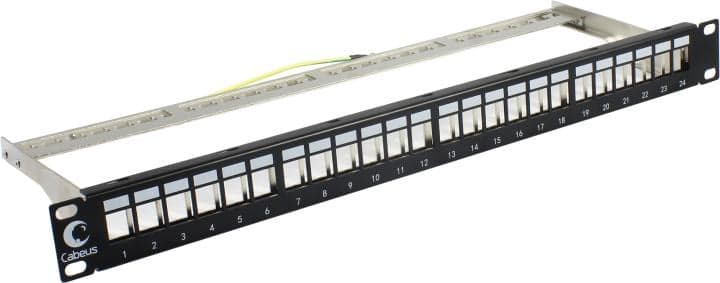 Patch Panel 19" 1U UTP 24 port Cabeus <PLB-24-SH>
