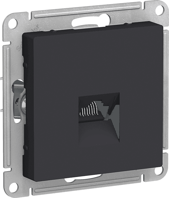 Schneider Electric AtlasDesign <ATN001083> Розетка RJ45 кат.5e (внут., карбон)