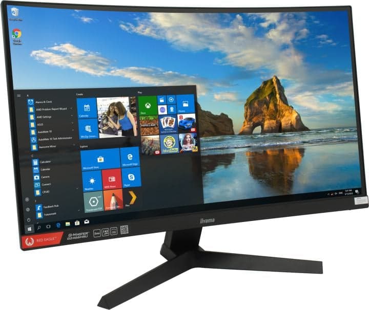 23.6" ЖК монитор IIYAMA G-MASTER G2466HSU-B1 <Black> (Curved LCD, 1920x1080, HDMI, DP, USB2.0 Hub)