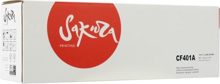 Картридж SAKURA CF401A Cyan для HP Color LJ Pro M252n/M252dn/MFP277dw/277n
