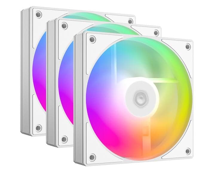 AS-120-ARGB-W TRIO Вентилятор для корпуса ID-COOLING AS-120-ARGB-W TRIO (3 pcs, 120mm, 2000rpm, 58.0 CFM, 27.2 дБ, PWM