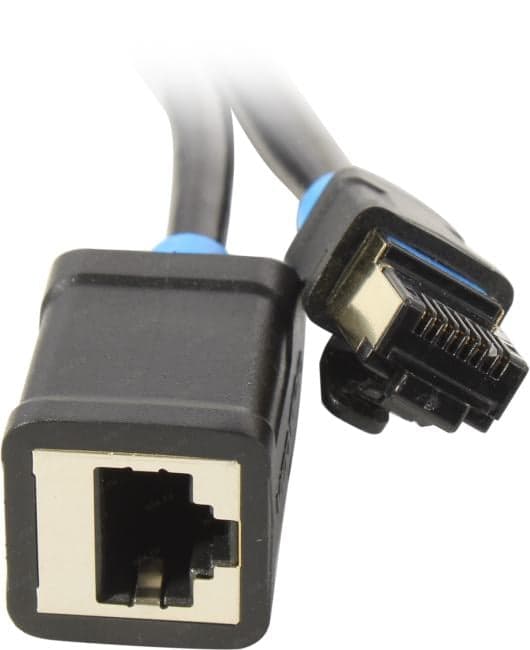 Vention <IBLBH> Patch Cord удлинитель SSTP кат.6 2м, чёрный