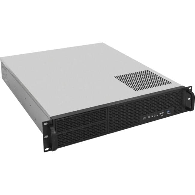 EX297732RUS Серверный корпус ExeGate Pro 2U550-04 <RM 19", высота 2U, глубина 550, без БП, 2*USB>