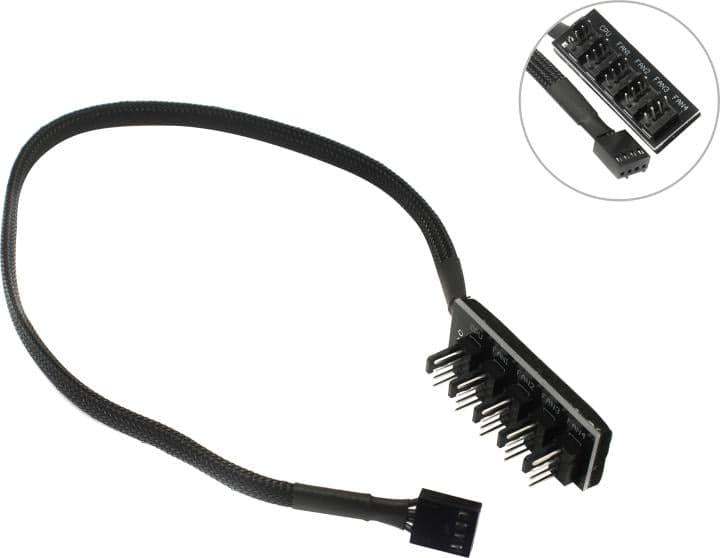 Espada <E5pwm4pin> Разветвитель питания для вентиляторов 4pin->5x4pin