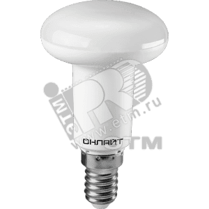 ОНЛАЙТ 19219 Лампа светодиодная LED зеркальная 5вт E14 R50 белый ОНЛАЙТ (71652 OLL-R50) (19219)