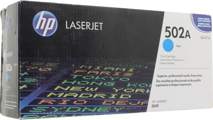 Картридж HP Q6471A (№502A) CYAN для HP COLOR LJ 3600