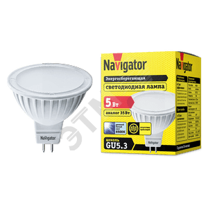 Navigator Group 18579 Лампа светодиодная LED 5вт 230в GU5.3 дневная (94382 NLL-MR16)