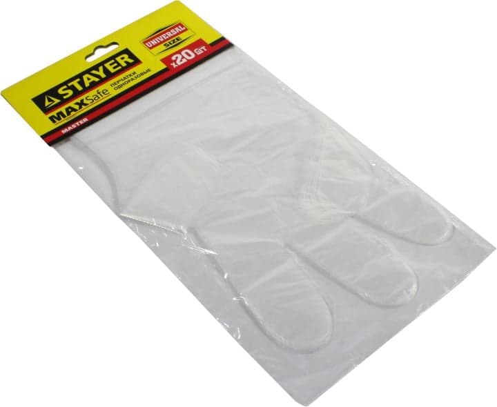 STAYER <1150-H20_z01> Перчатки одноразовые (20шт)
