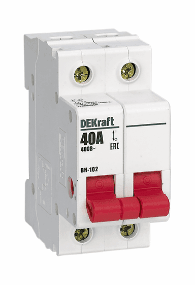 DEKraft 17007DEK Выключатель-разъединитель 2Р 63А ВН-102